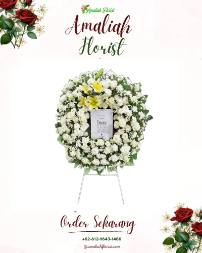 Krans Bunga Duka Cita di Padang Harapan
