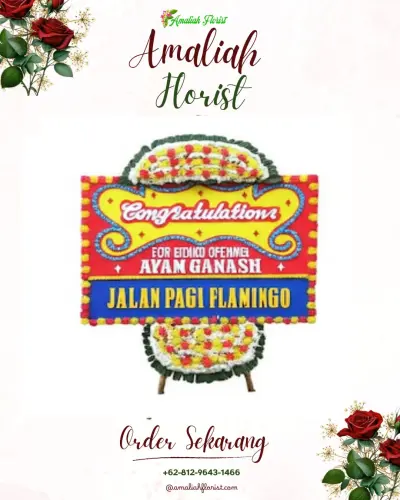 Bunga Papan Congratulation di Padang Harapan